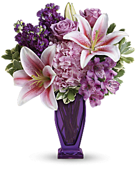 Bouquet Violet rougissant de Teleflora