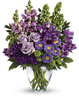 Purple, Mixed Bouquets, Lavender Charm Bouquet,  Flower Delivery By Teleflora