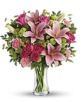 Flower Delivery By Teleflora, Pink, Mixed Bouquets, Dressed To Impress Bouquet, Mother's Day Flower Arrangements