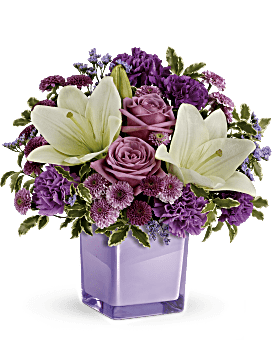 Purple, Mixed Bouquets, Pleasing Purple Bouquet,  Flower Delivery By Teleflora