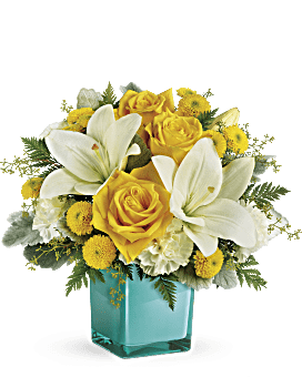 Yellow, Mixed Bouquets, Golden Laughter Bouquet,  Flower Delivery By Teleflora