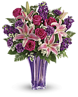 Multi-Colored, Mixed Bouquets, Luxurious Lavender Bouquet,  Flower Delivery By Teleflora