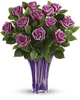 Purple , Roses , Lavender Splendor Bouquet , Same Day Flower Delivery By Teleflora