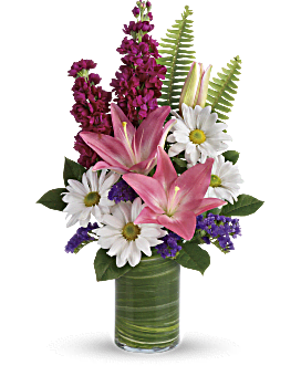 Pink, Mixed Bouquets, Playful Daisy Bouquet,  Flower Delivery By Teleflora