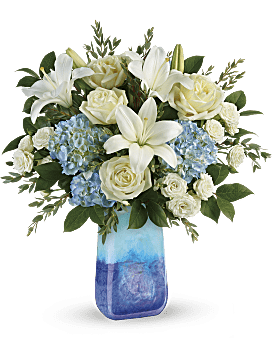 Teleflora's Ocean Sparkle Bouquet Bouquet