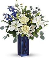 Teleflora's Calming Cobalt Bouquet