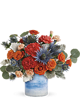 Multi-Colored , Roses , Standout Chic Bouquet , Same Day Flower Delivery By Teleflora