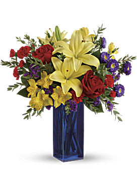 Multi-Colored , Mixed Bouquets , Flying Colors Bouquet , Same Day Flower Delivery By Teleflora
