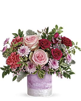 Flower Delivery By Teleflora, Pink, Roses, Teleflora's Washed In Pink Bouquet, Mother's Day Flower Arrangements