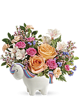 Multi-Colored , Mixed Bouquets , Magical Garden Unicorn Bouquet , Same Day Flower Delivery By Teleflora