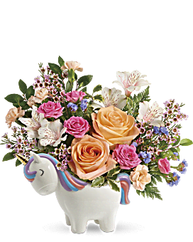 Bouquet Licorne dans un jardin magique de Teleflora