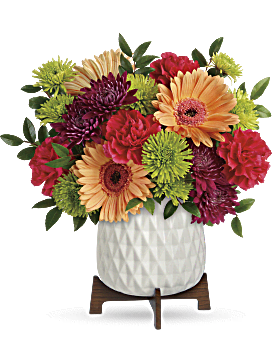 Flower Delivery By Teleflora, Multi-Colored, Mixed Bouquets, Teleflora's Mid Mod Brights Bouquet, Mother's Day Flower Arrangements