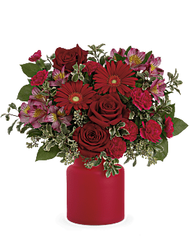 Red , Mixed Bouquets , Enchanted Red Bouquet , Same Day Flower Delivery By Teleflora