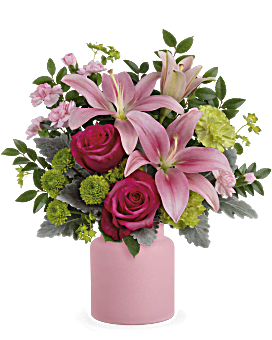 Bouquet Savannah rose pâle de Teleflora