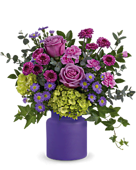 Multi-Colored , Mixed Bouquets , Amethyst Awe Bouquet , Same Day Flower Delivery By Teleflora