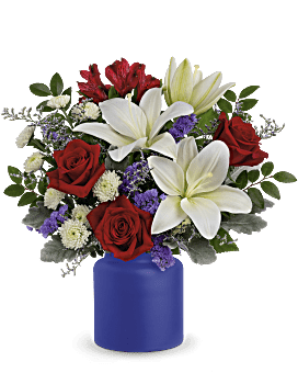 Envoyez les fleurs bleues | Bouquets bleus stupéfiants | Teleflora