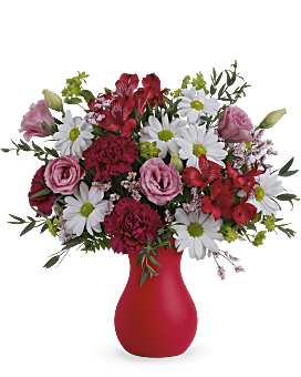 Teleflora's Kissed With Crimson Bouquet Bouquet