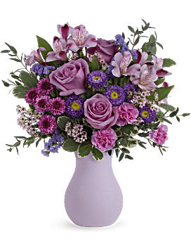 Purple , Mixed Bouquets , Prettiest Purple Bouquet , Same Day Flower Delivery By Teleflora