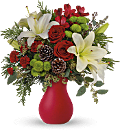 Teleflora's Yuletide Greetings Bouquet Flowers