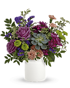 Hidden Garden Bouquet , Roses , Same Day Flower Delivery , Multi-Colored , Teleflora
