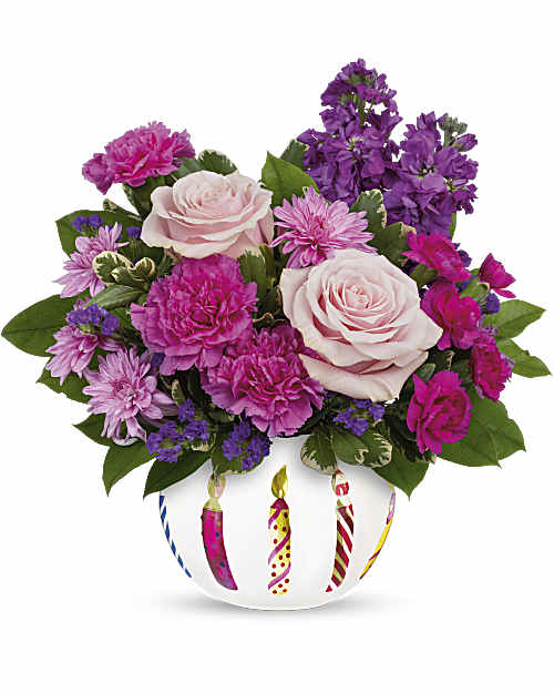 MultiColored  Mixed Bouquets  Birthday Greetings Bouquet  Same Day Flower Delivery by Teleflora