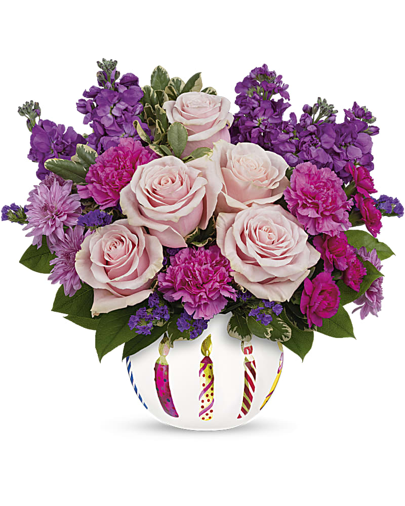 Teleflora's Brilliant Birthday Blooms Bouquet - Teleflora