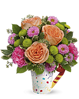 Time To Celebrate Bouquet , Mixed Bouquets , Same Day Flower Delivery , Pink , Teleflora