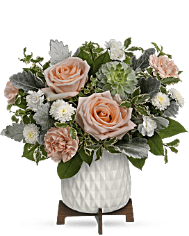 Mod Rose Bouquet , Roses , Same Day Flower Delivery , White , Teleflora