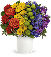 Teleflora's Rainbow Love Bouquet Flowers
