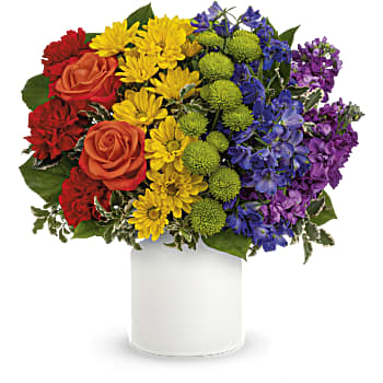 Teleflora's Rainbow Love Bouquet