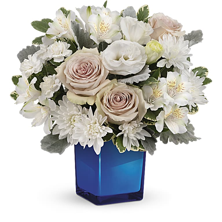 Serene Sky Bouquet — Teleflora (from $54.99) | SendFlowers.io