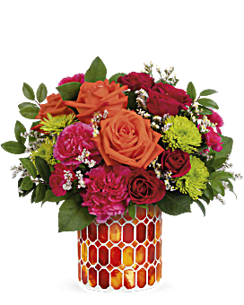 Citrus Dream Bouquet , Roses , Same Day Flower Delivery , Multi-Colored , Teleflora