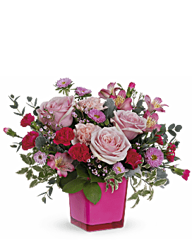 Rosy Moment Bouquet , Mixed Bouquets , Same Day Flower Delivery , Pink , Teleflora