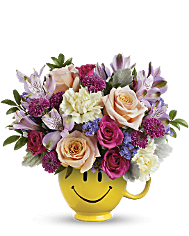 Embrace Happiness Bouquet , Mixed Bouquets , Same Day Flower Delivery , Multi-Colored , Teleflora