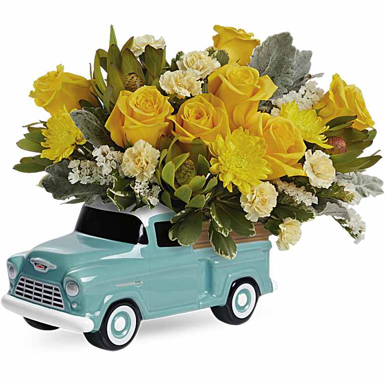 Chevy Blooming Pickup Bouquet
