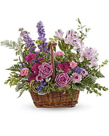 Teleflora's Lavender Meadow Basket Bouquet - Teleflora