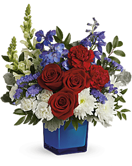 Teleflora's Red, White, & Blooms Bouquet Bouquet