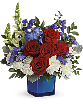 Teleflora's Red, White, & Blooms Bouquet