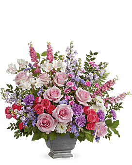 Colorful Reflections Casket Spray Sympathy Arrangement - Teleflora