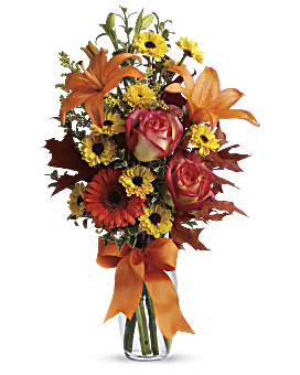 Multi-Colored , Mixed Bouquets , Burst Of Autumn , Same Day Flower Delivery By Teleflora