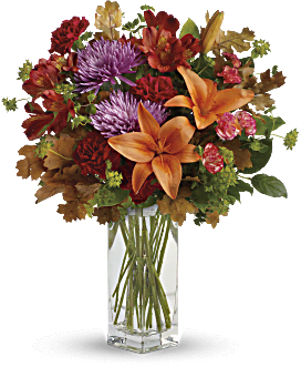 Orange , Mixed Bouquets , Fall Brights Bouquet , Same Day Flower Delivery By Teleflora