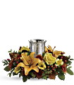 Glowing Gathering Centrepiece by Teleflora Flowers