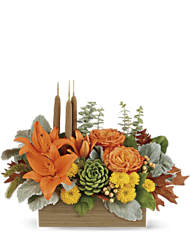 Multi-Colored , Mixed Bouquets , Fall Bamboo Garden , Same Day Flower Delivery By Teleflora