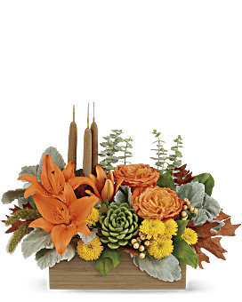 Teleflora's Fall Bamboo Garden Flower Arrangement