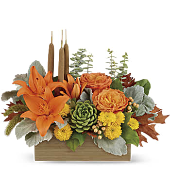Teleflora's Fall Bamboo Garden