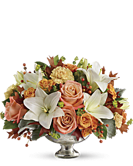 Teleflora's Harvest Shimmer Centerpiece