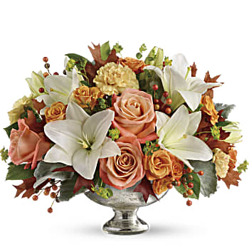 Teleflora's Harvest Shimmer Centerpiece