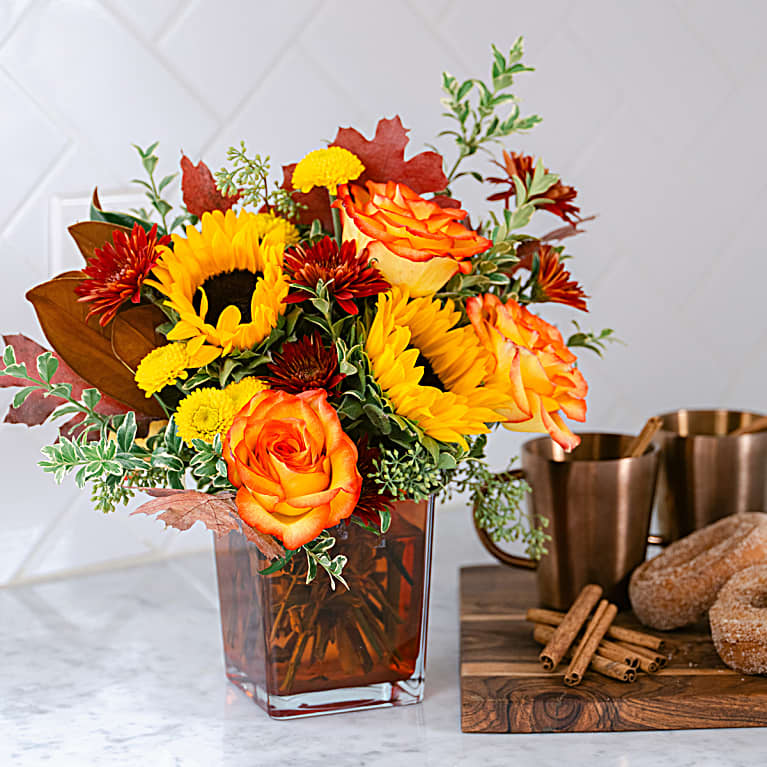 Hello Autumn Bouquet — Teleflora (from $54.99) | SendFlowers.io