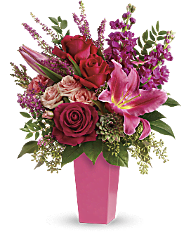 Pink, Mixed Bouquets, Forever Fuchsia Bouquet,  Flower Delivery By Teleflora