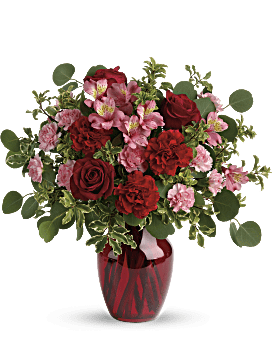Red , Mixed Bouquets , Blooming Belles Bouquet ,  Flower Delivery By Teleflora